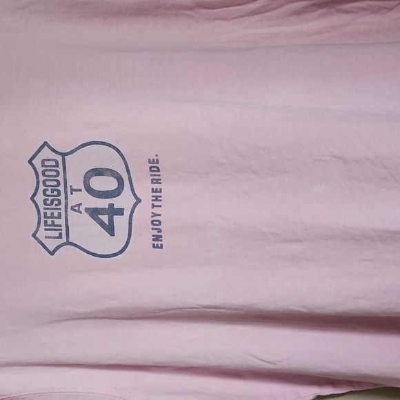 Life Is Good at 40 Enjoy the Ride tee - Picture 4 of 9